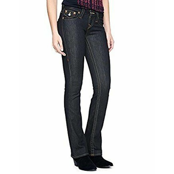 True Religion Women's Hand Picked Bootcut Stretch Jeans in Body Rinse - Picture 3 of 4